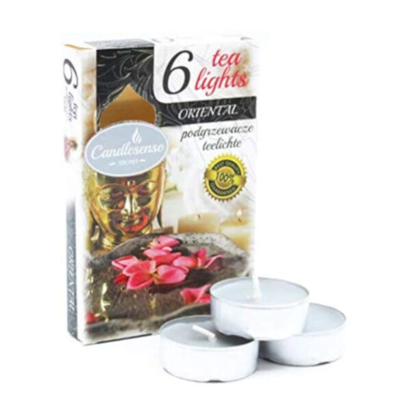 Candlesense Oriental Scented Tealights - Set of 6