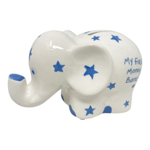 My First Elephant Money Bank in Blue