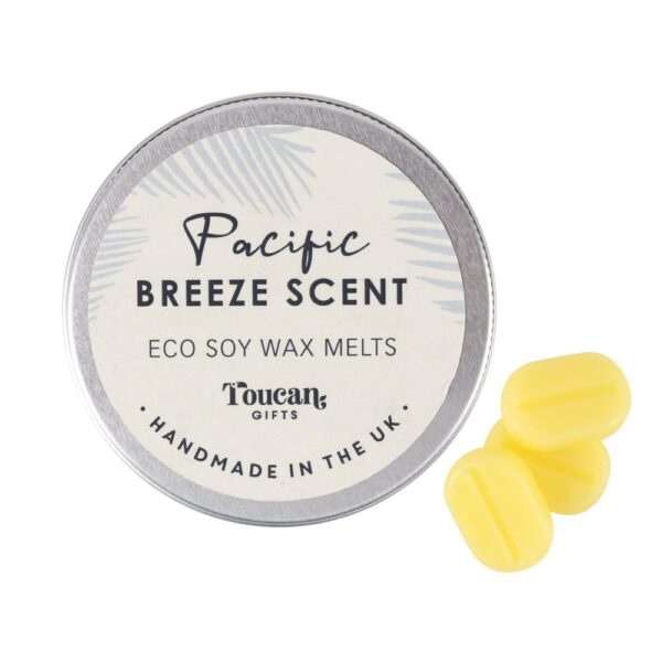 Time to Relax Pacific Breeze Eco Soy Wax Melt Burner Gift Set - Image 3