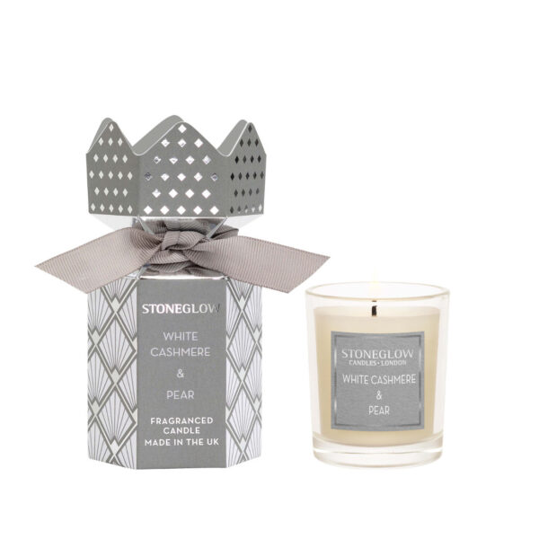 Stoneglow White Cashmere & Pear 9cl Votive Cracker