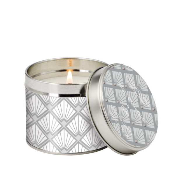 Stoneglow White Cashmere & Pear Tin Candle