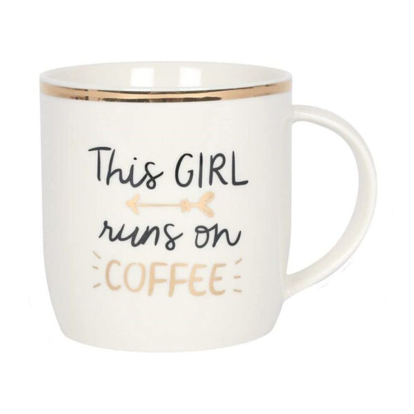 This Girl Runs On Coffee Mug