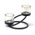 Ancient Wisdom Centerpiece Iron Candle Holder – 2 Cup Double Step